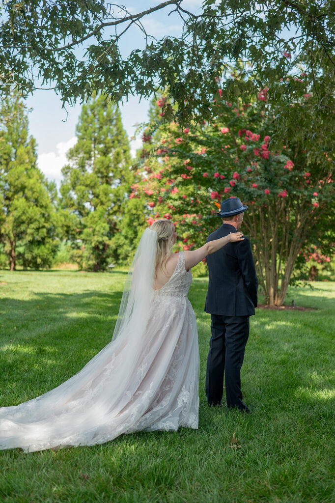 Barns of Kanak wedding photographer - outdoor first look bride and groom